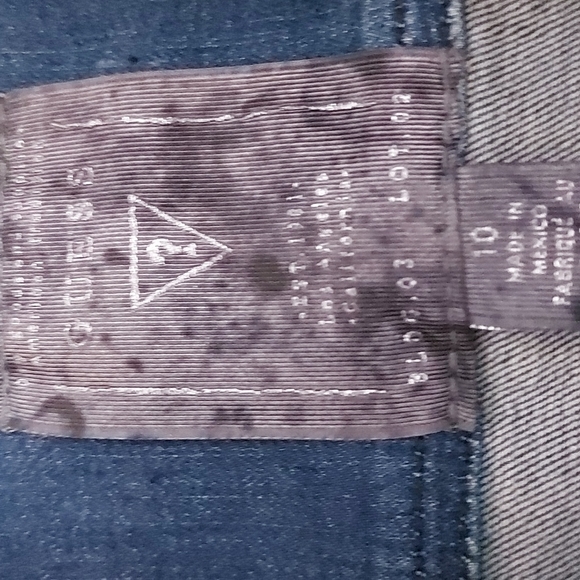 GUESS  Distressed Denim Jumpsuit/ Bodycon/ Sexy/ Sz 10/ NWOT - Picture 5 of 11